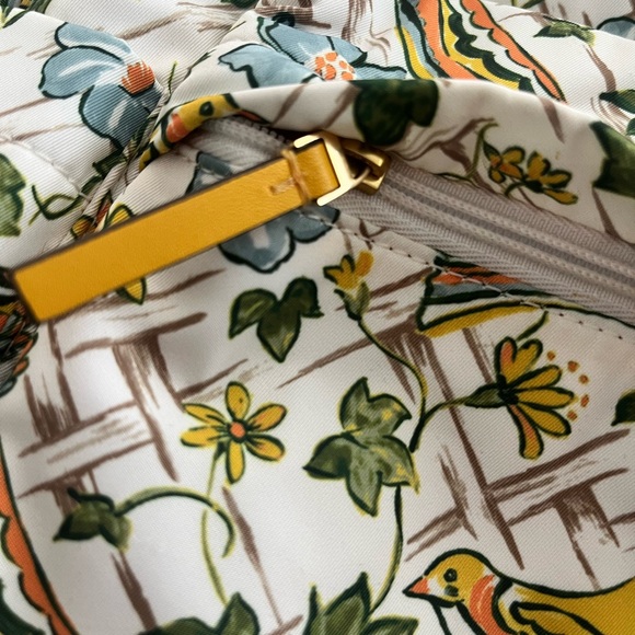 Tory Burch Ella Nylon Printed Backpack (Painted Caning
Wirth Birds/ New Ivory - Picture 3 of 7